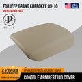 Leather Console Lid Pull Over Cover for Jeep Grand Cherokee (2005–2010) Beige