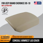 Leather Console Lid Pull Over Cover for Jeep Grand Cherokee (2005–2010) Beige