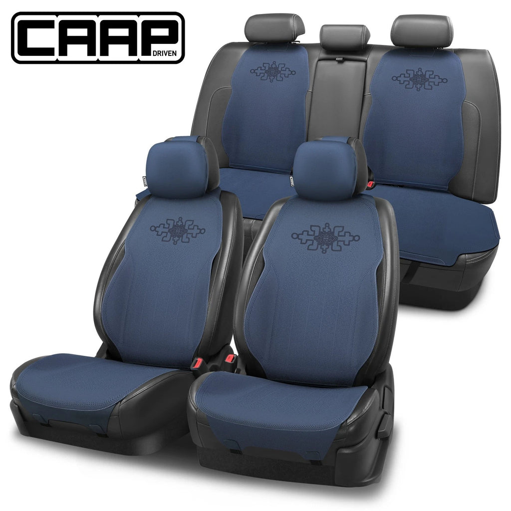 Set of 4 Protex Plus Series Seat Covers for Universal Fit Car Truck Blue