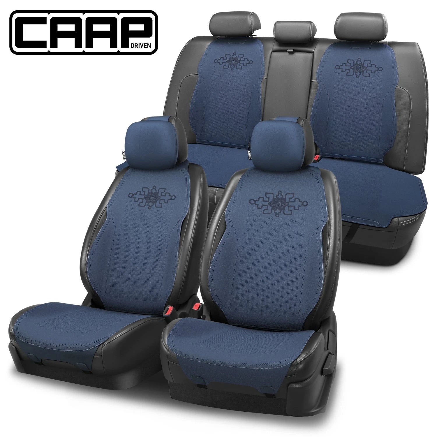 Set of 4 Protex Plus Series Seat Covers for Universal Fit Car Truck Blue