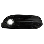 Replacement Black/Silver Gloss/Painted Plastic Passenger Side Fog Light Bezel