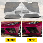 Set of 4 Radiator Mesh Grill Guards for Corvette C8 (2020–2024) Black