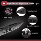 Red High Mounted LED Third Brake Light for Ford Transit 150 250 (2014–2023) No.JK4Z13A613AA
