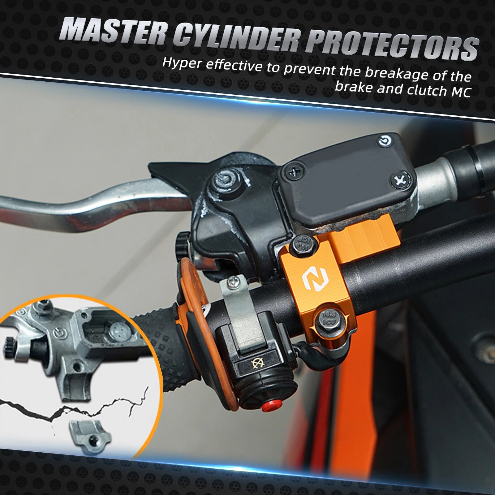 CNC Master Cylinder Protectors for KTM 250 350 450 500 EXC EXC-F 300 XC (2014–2023)