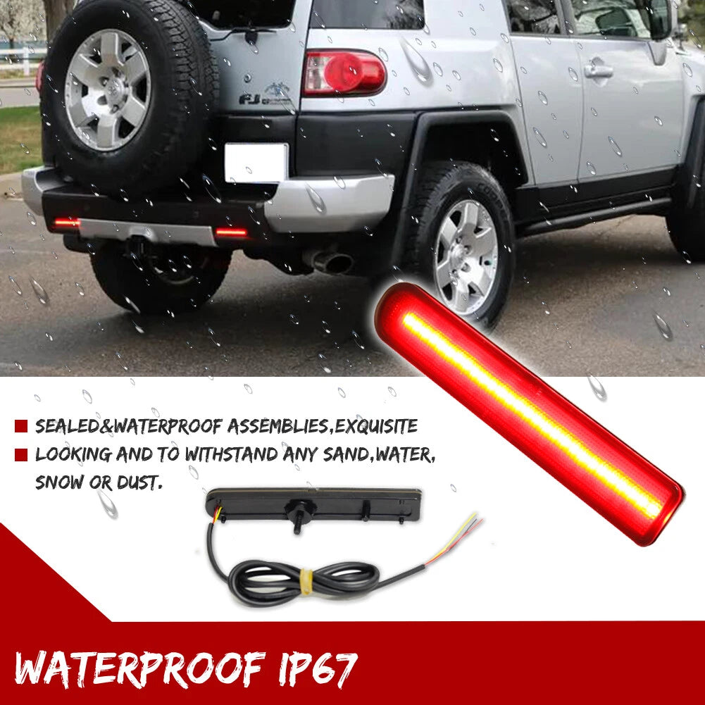 LED Tail Brake Signal Foglight Reflectors for Toyota FJ Cruiser (2007–2014)