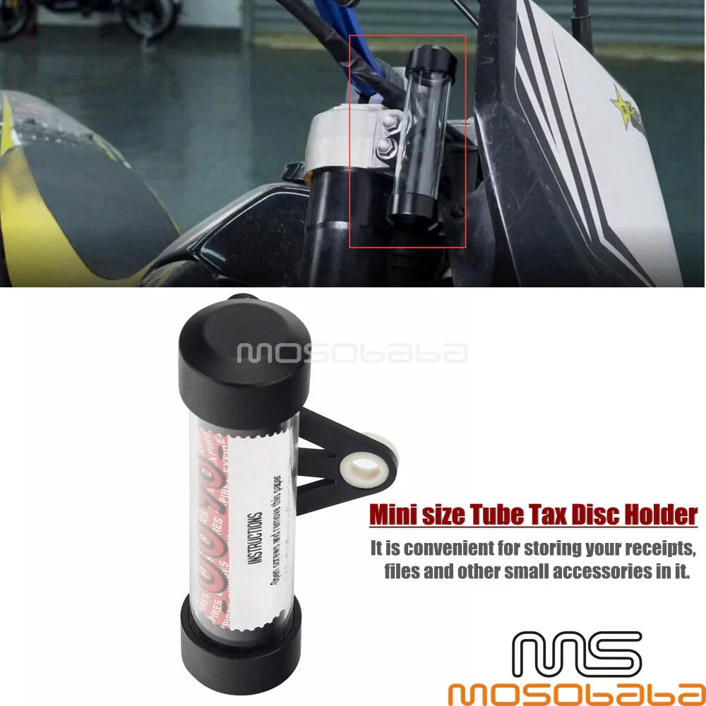 Cylindrical Tube Holder for Universal Motorcycle Motorbike Accessory