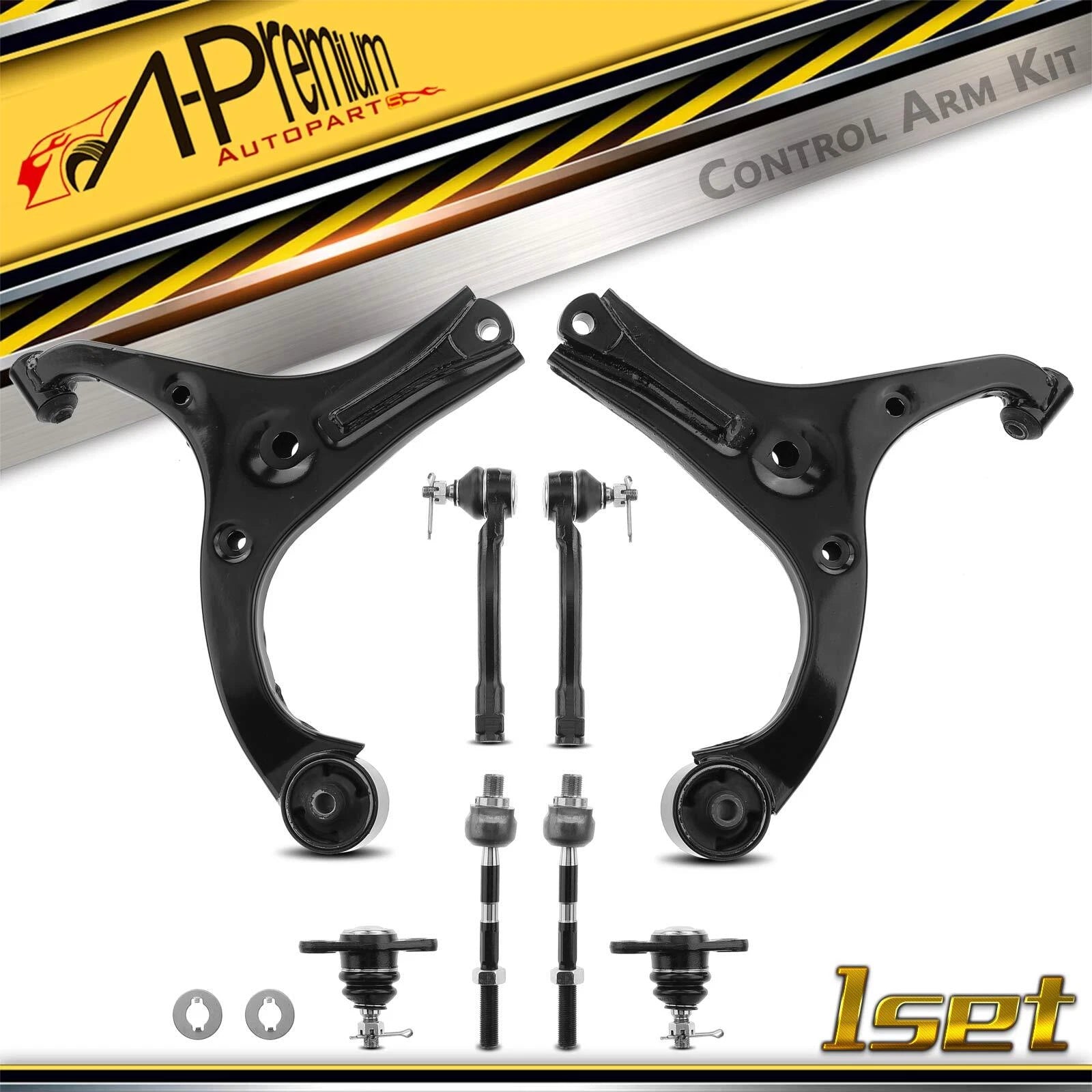 8x Front Lower Control Arm Tie Rod Ball Joint for Kia Rio/Rio5 (2006–2011)