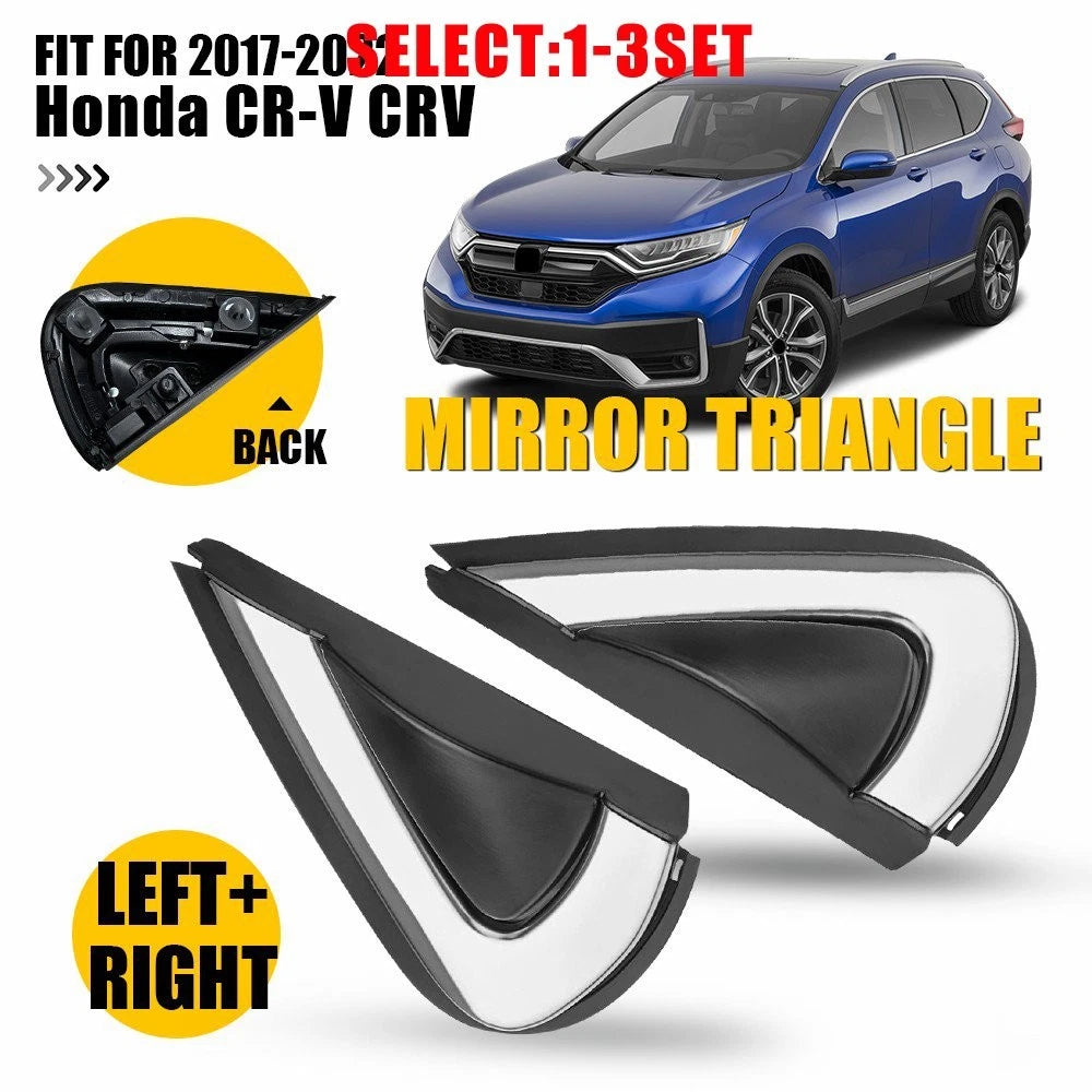 2X Mirror Corner Molding Trim Fender Pillar for Honda CR-V (2017–2022)