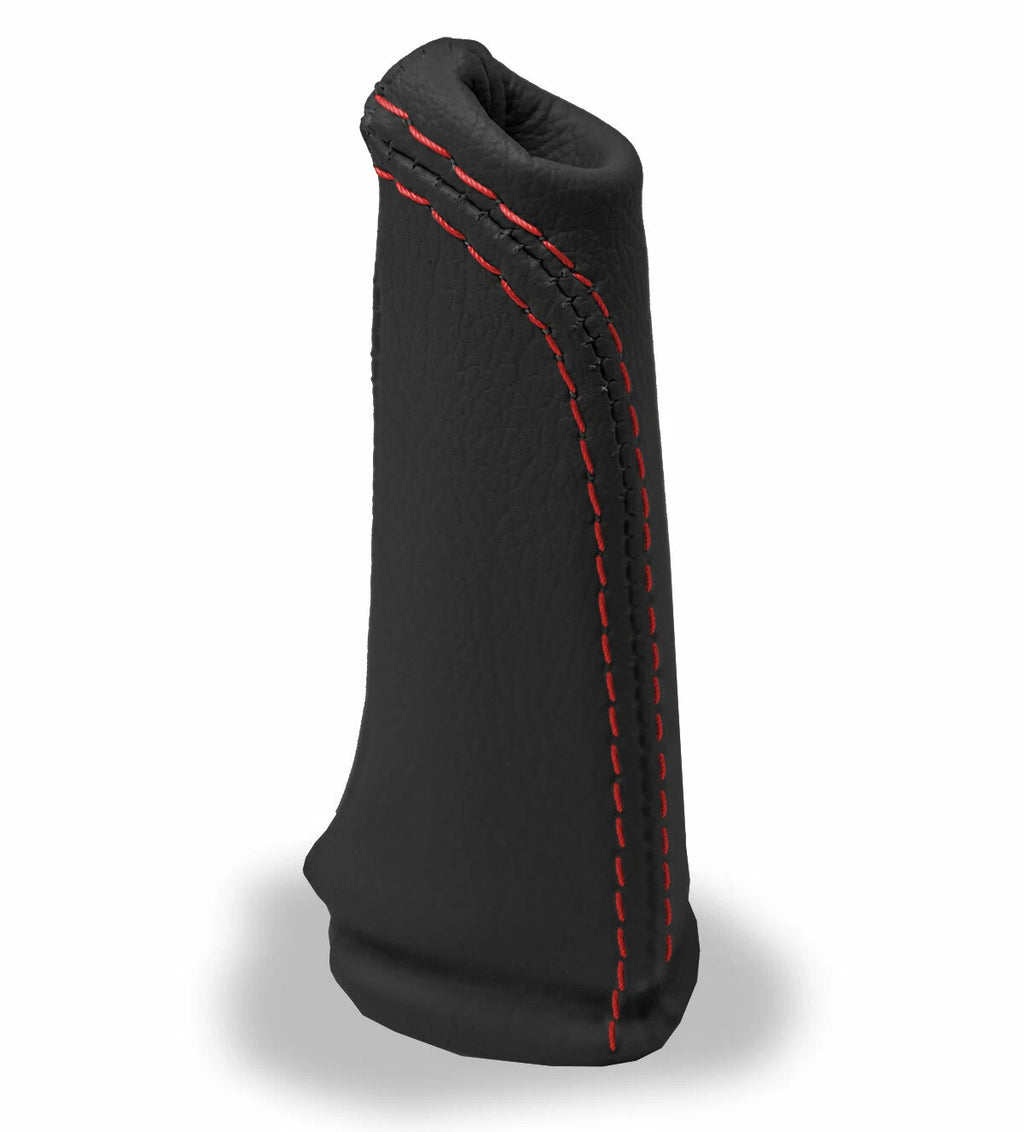 E Brake Boot Cover for BMW E60 (2004–2010) Black Red Stitch PVC Leather