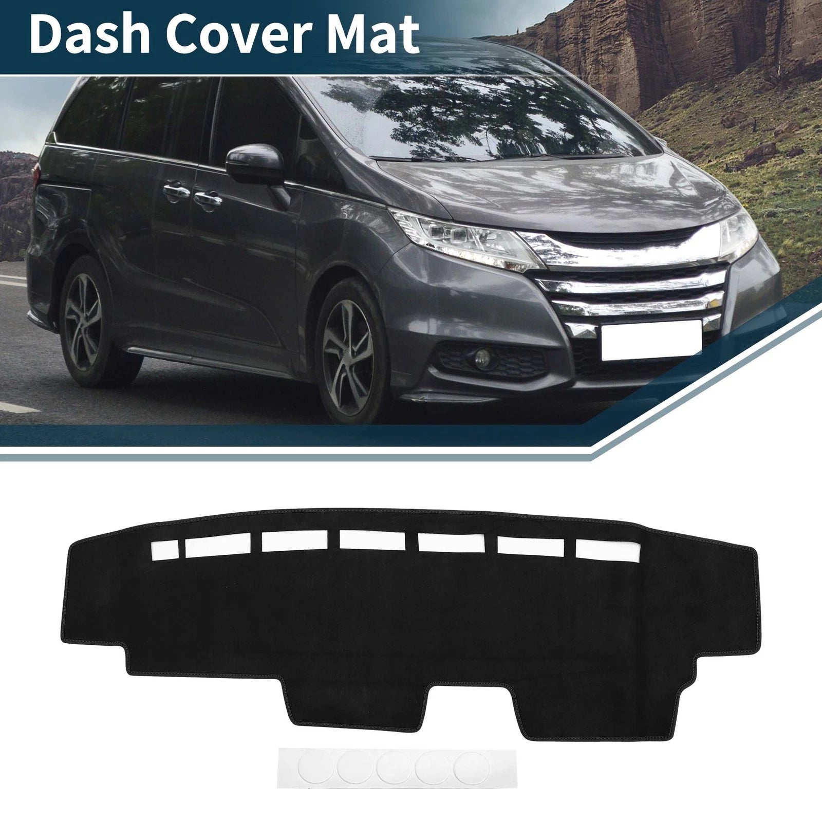 Dashboard Dash Cover Mat for Honda N-Van JJ1 JJ2 (All Years) Black