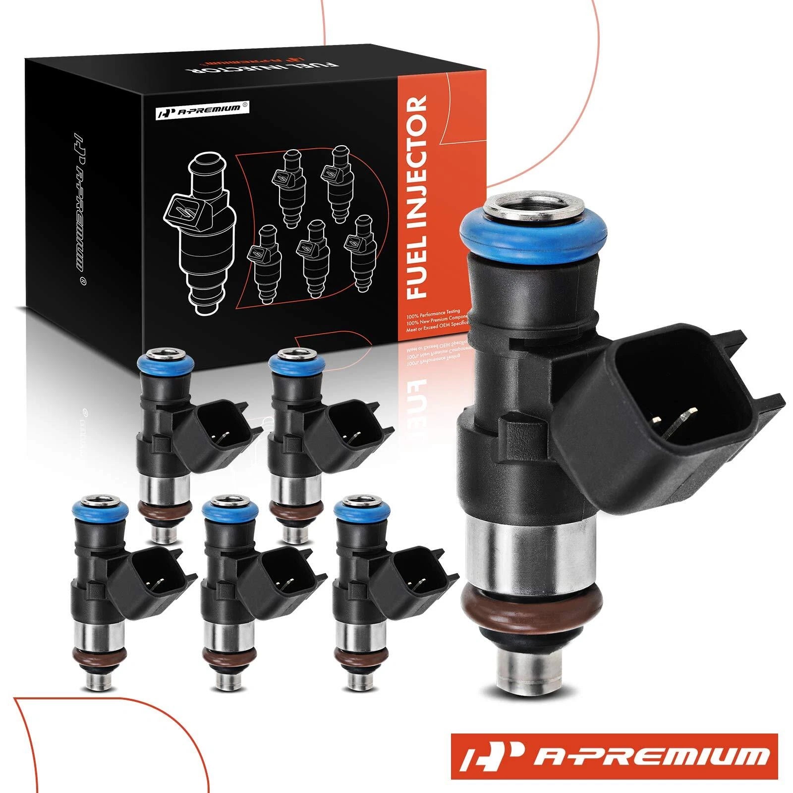 6x Fuel Injectors for Ford Fusion (2010–2012) Edge (2011–2014) Mazda 6 (2009–2013) CX-9 (2007–2015)