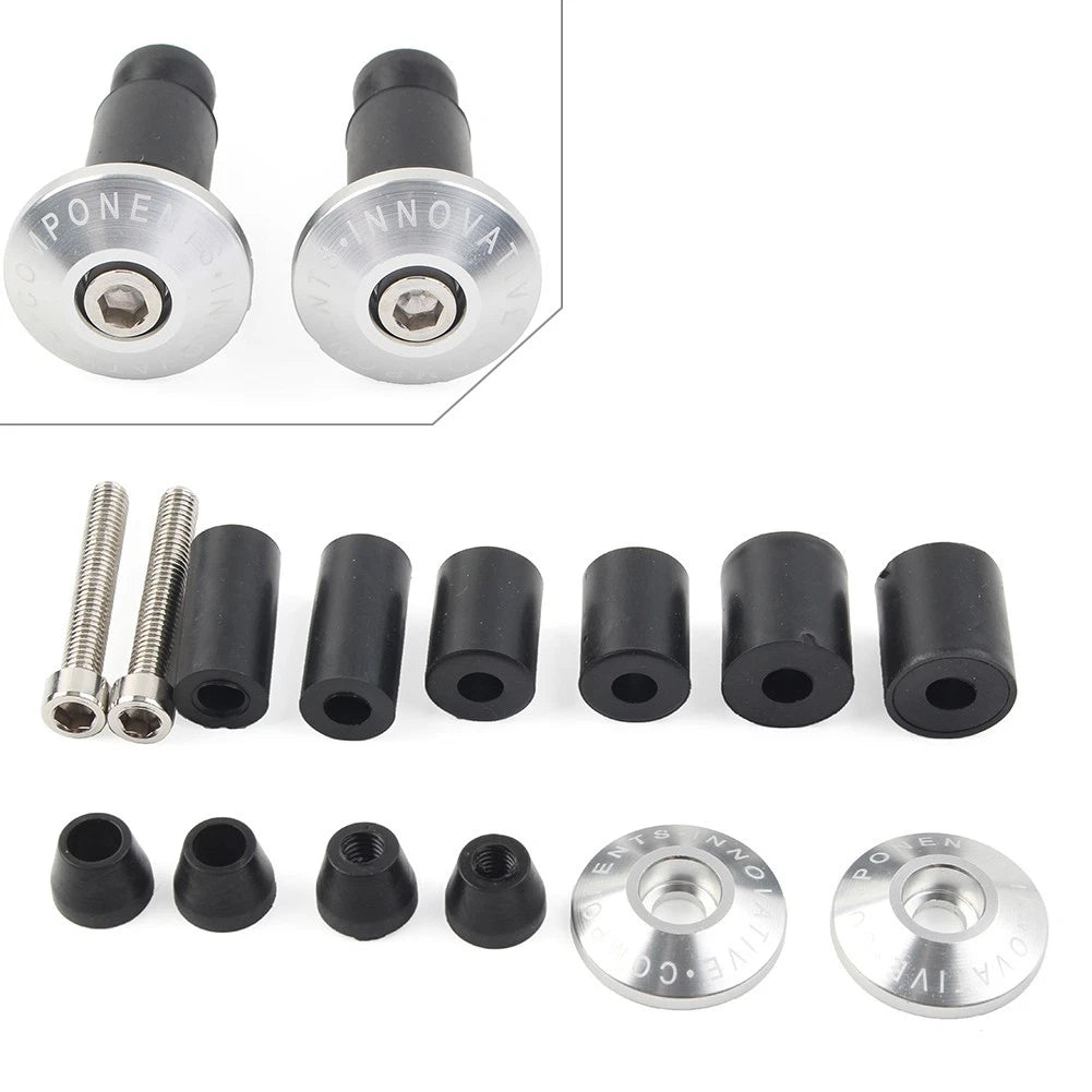 CNC 7/8" Handle Bar End Weights for Dirt Bike (Universal) - Silver