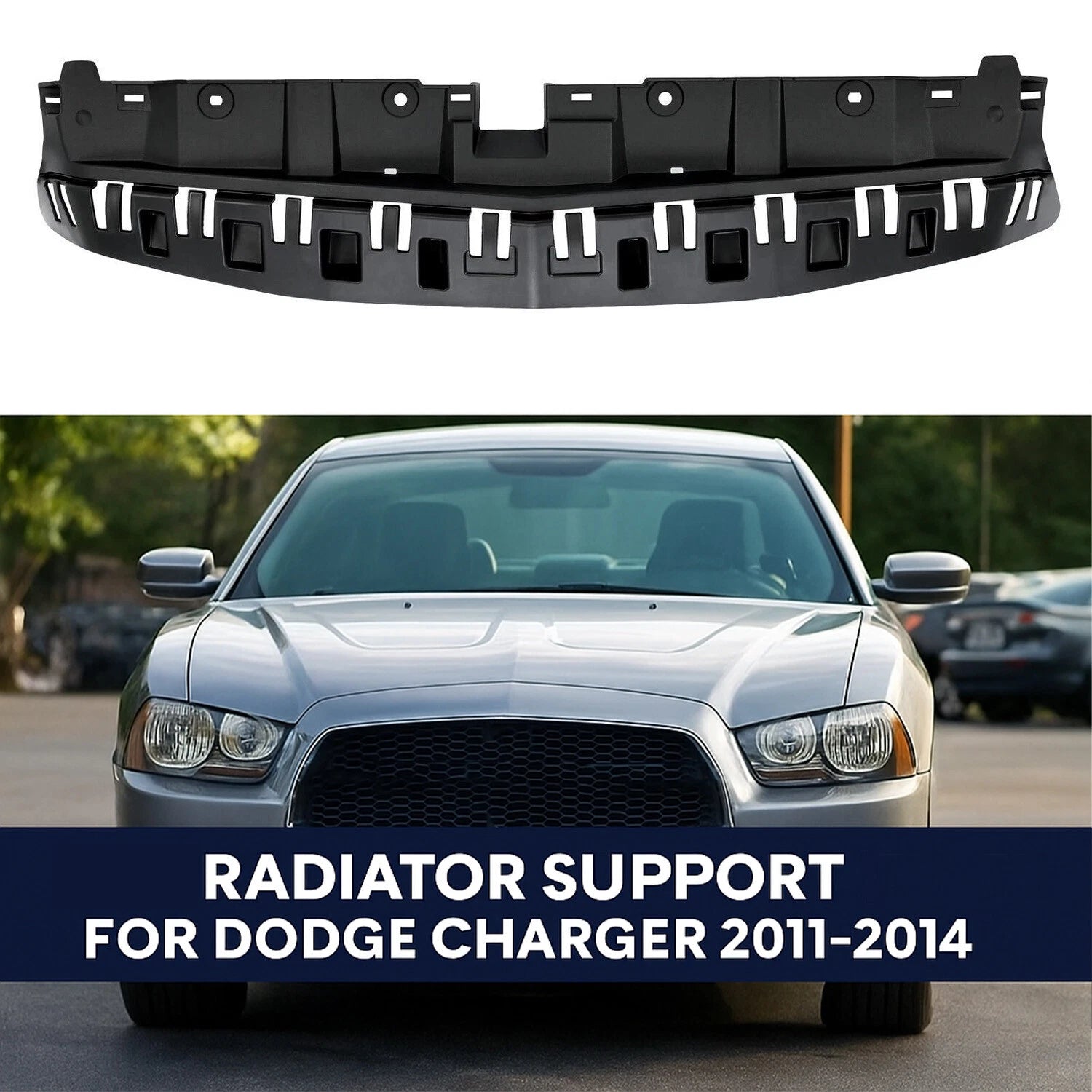 Front Radiator Sight Shield Support Upper Cover for Dodge Charger (2011–2014)