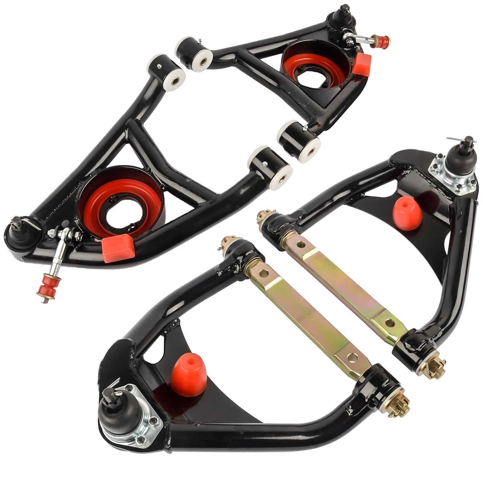 Set of 4 Upper & Lower Control Arms for Chevy Malibu Buick Skylark Pontiac GTO (1964–1972)