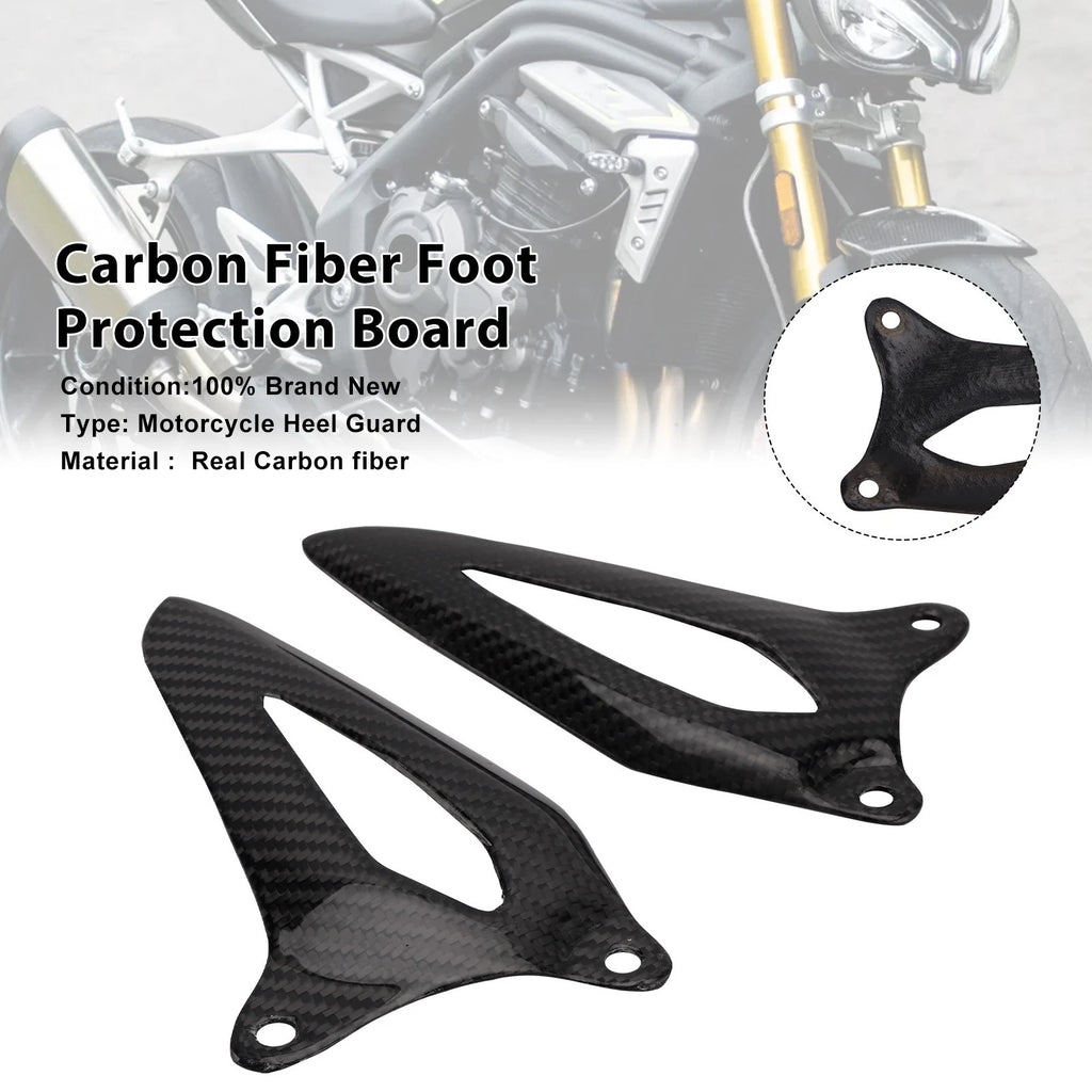 Real Carbon Fiber Foot Board for Triumph Speed Triple 1200 RS/RR (2021–2025)