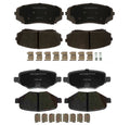 Set of 4 Brake Pads for Ford Edge (2012–2014) Lincoln MKX (2011–2015)