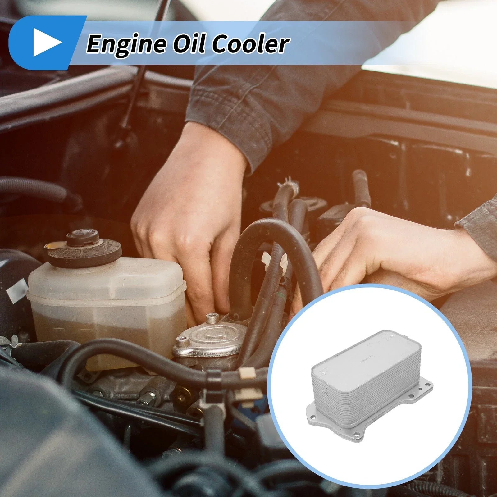 Engine Oil Cooler for Mercedes-Benz C300 (2019-2023) 1 x A2641880400/6401800765