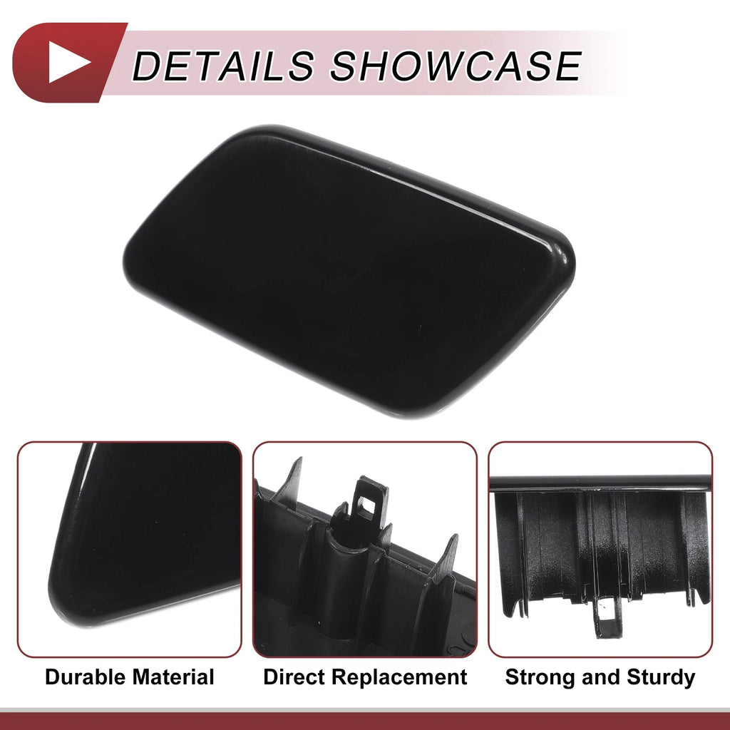 Front Left Washer Nozzle Cover Cap for Subaru Forester (2018–2021) Black