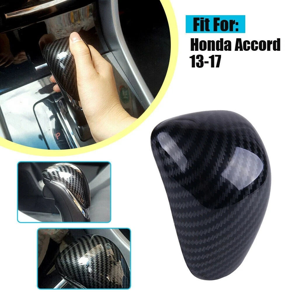 Shift Knob Cover Trim for Honda Accord (2013–2017) Carbon Fiber
