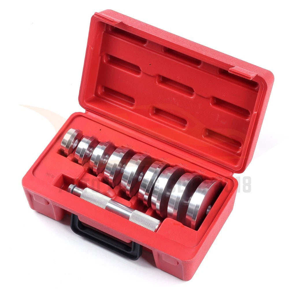 Bearing Race and Seal Install Driver Kit for Wheel Axle (9 Discs)