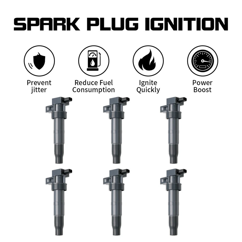 6x Ignition Coils for Hyundai Santa Fe Azera Genesis Veracruz Sonata (2006–2019) UF546
