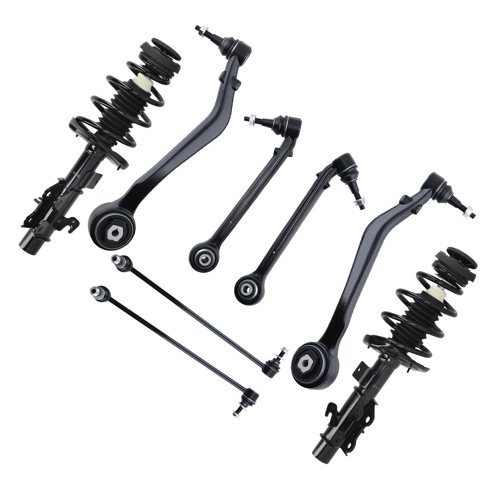 8PCS Front Struts, Control Arms, Sway Bars for Chevrolet Camaro (2010–2012)