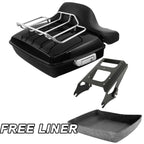 Chopped Trunk Mount Rack Backrest Pad for Harley Touring Glide (2009–2013)