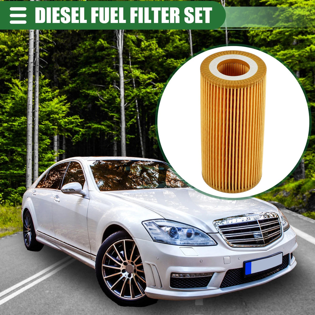 Set of 2 Engine Oil Filters for Mercedes C216 W221 (2007–2013) No. 2751800009