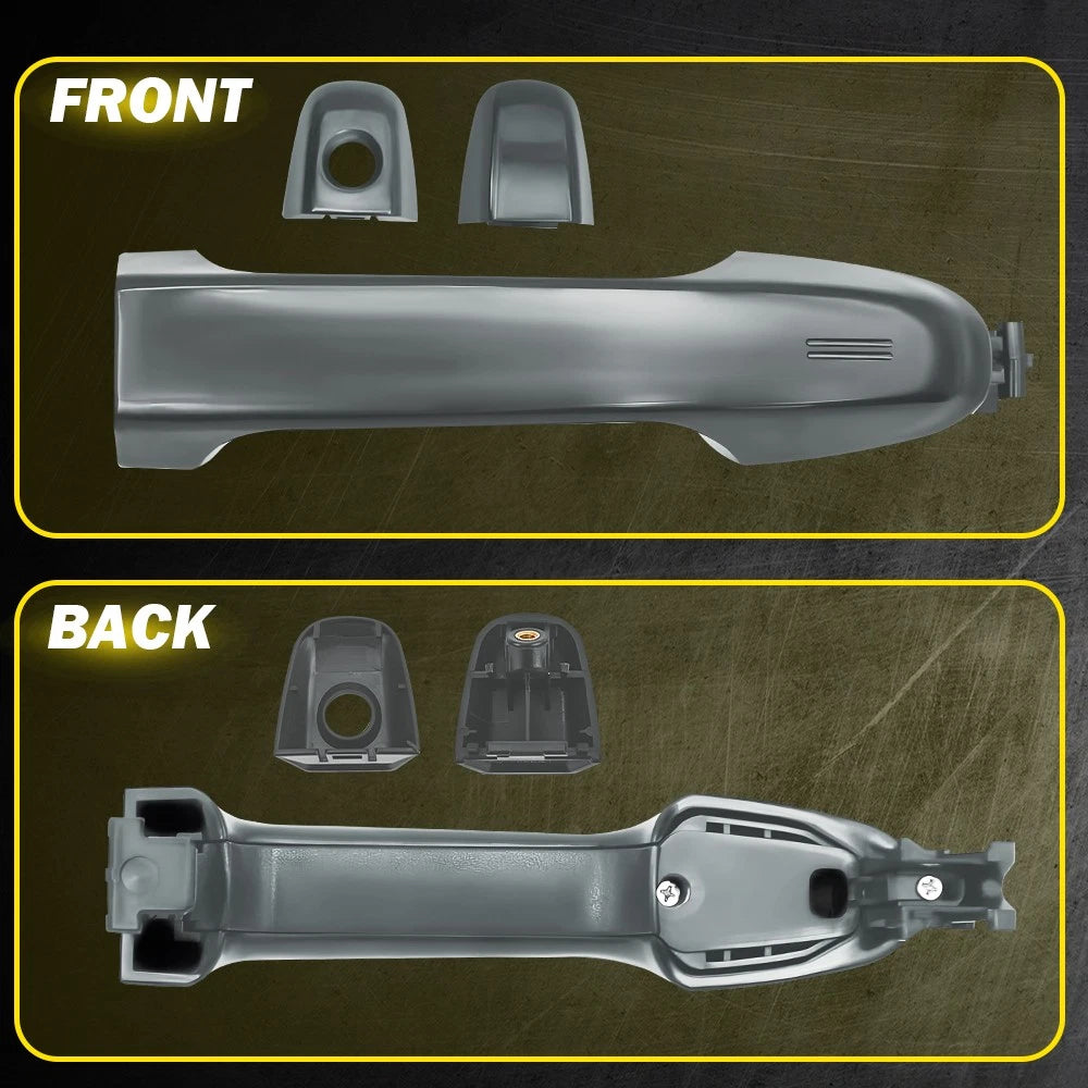 Set of 2 Exterior Door Handles for Toyota Camry (2012–2017) Magnetic Gray Metallic