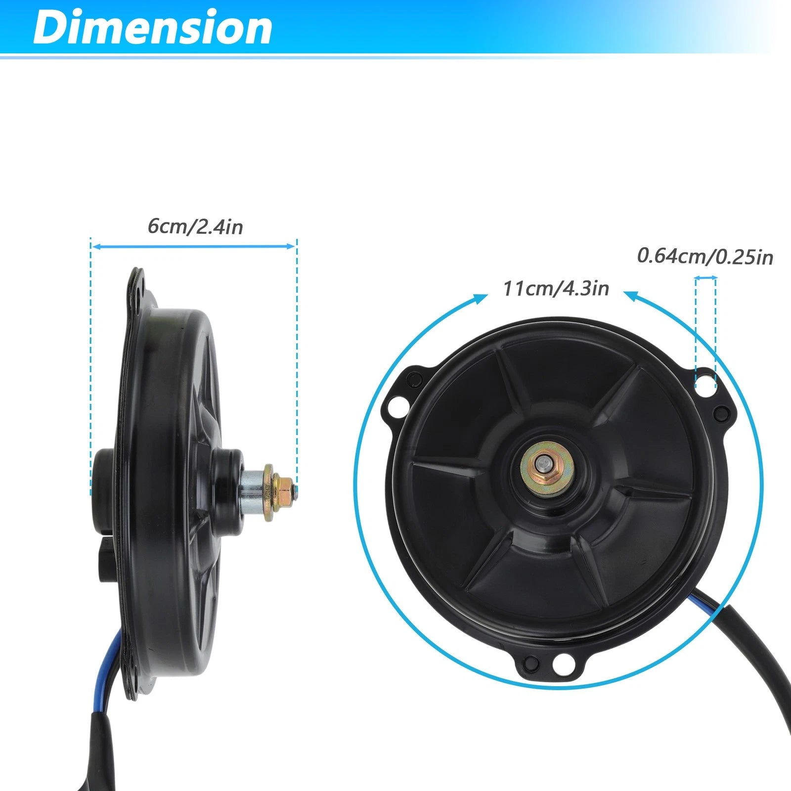Radiator Cooling Fan Motor for Honda TRX420FM Rancher 420 4X4 (2007–2014) No. 19030-HL3-A01