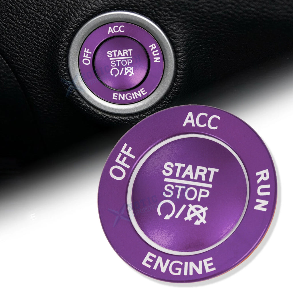 Push Start Stop Button Cover Trim Kit for Dodge Charger (2015–2023)