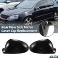 Pair Rearview Mirror Cover Cap Gloss Black for Volkswagen Golf 5 GTI (2006–2009)