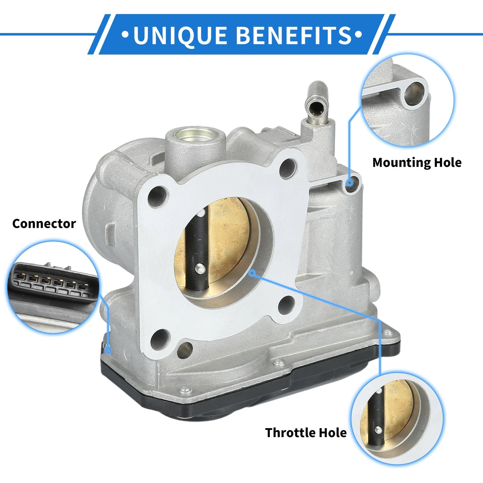Throttle Body No.22030-21030 for Toyota Yaris 1.5L L4 (2007–2018)
