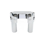 3.5" Chrome Handlebar Riser & Top Clamp for Harley Dyna, Road Glide (2006-2023)