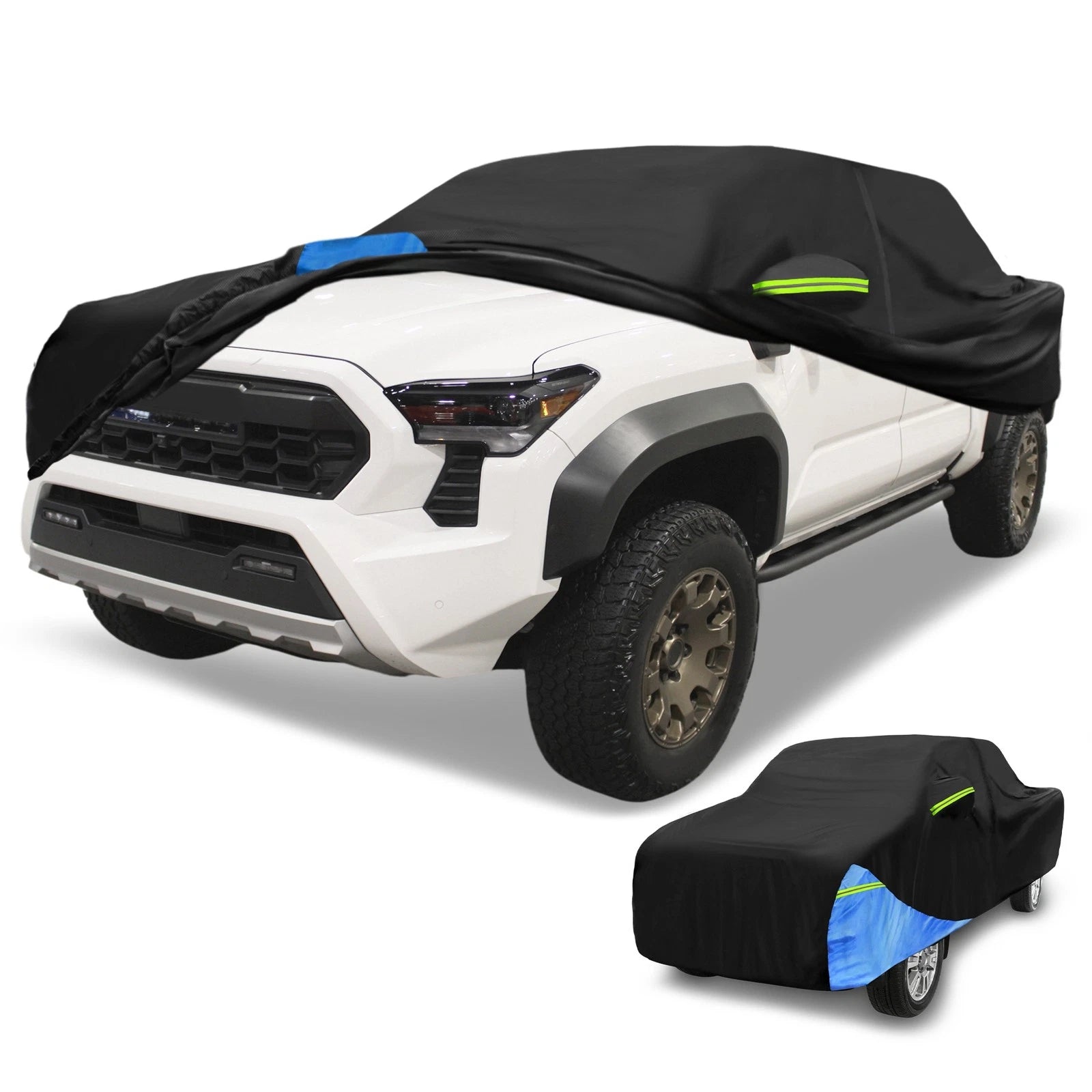 Waterproof Car Cover for Toyota Tacoma Double Cab (2005–2023) Black Blue