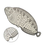 Feather Measurer Gauge 105mm x 42mm x 2.8mm Aluminum Alloy