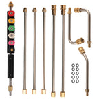 Pressure Washer Lance Kit for 6 Wands with 3 Curved Rods (4000 PSI)