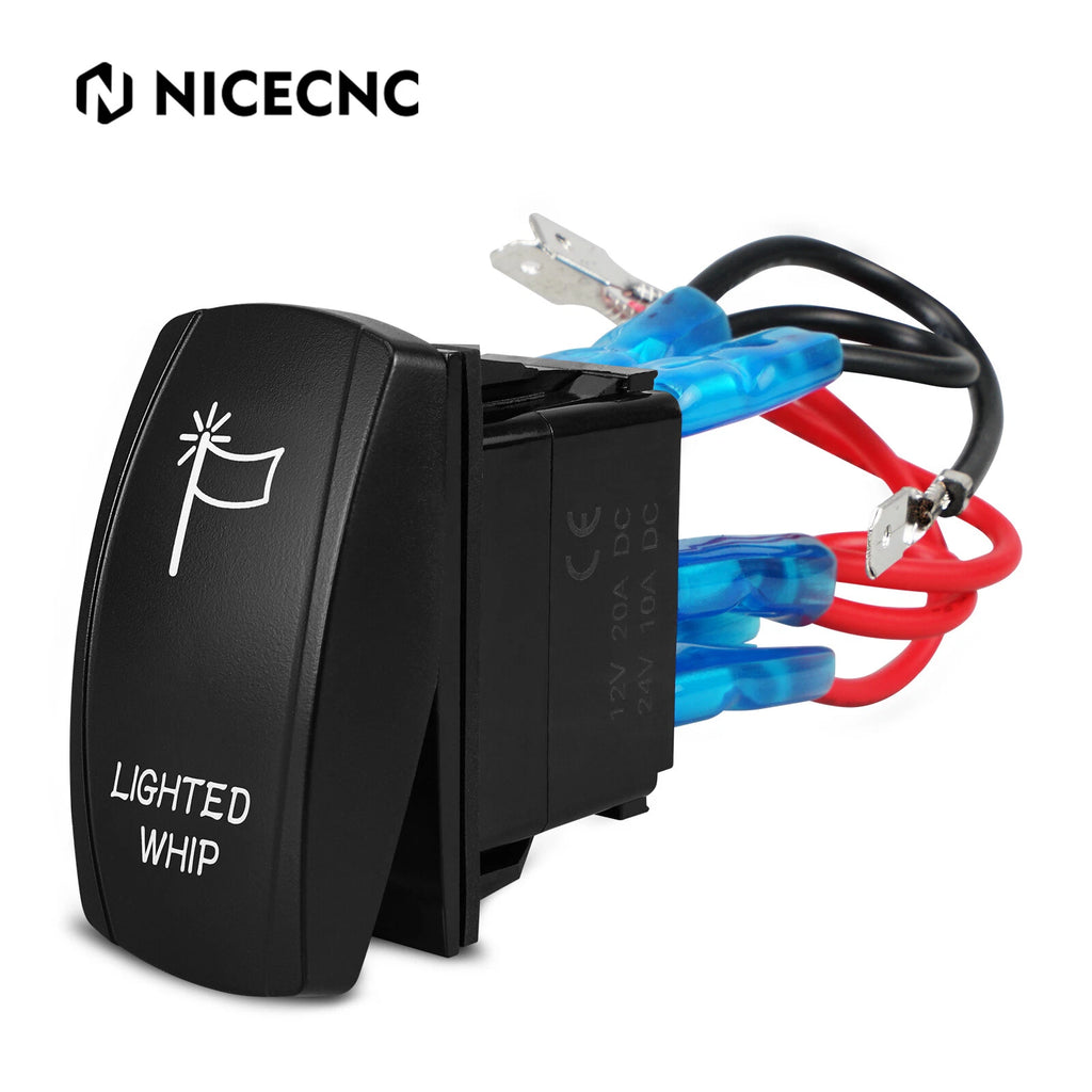 5 Pins Lighted Rocker Switch 20A/12V for Can-Am UTV ATV Truck Boat