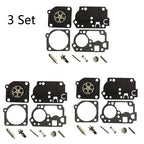 3X Carburetor Overhaul Kit for Zama RB-142, Homelite C1U-W32, C1U-W32A