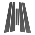 6 Pcs Door Pillar Window Trim for Mazda 6 (2003–2007) Carbon Fiber Black