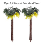 20pc Palm Trees for DIY Park Dioramas (15cm)