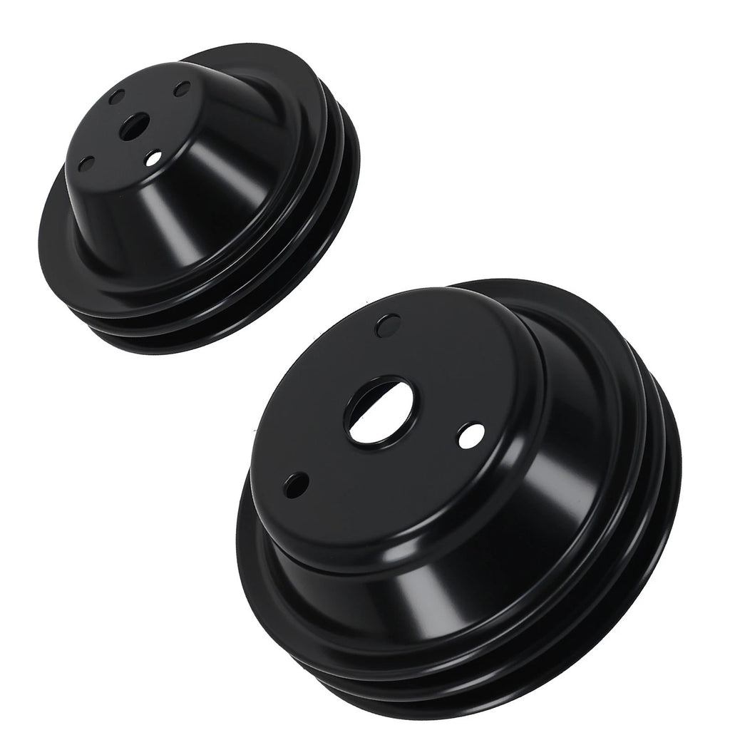 Long Water Pump & Crankshaft Pulley for Chevrolet Small Block (SBC) 1955-1970