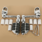Set of 2 Chrome Footrests Footpegs for Honda Goldwing GL1800 (2001–2023)