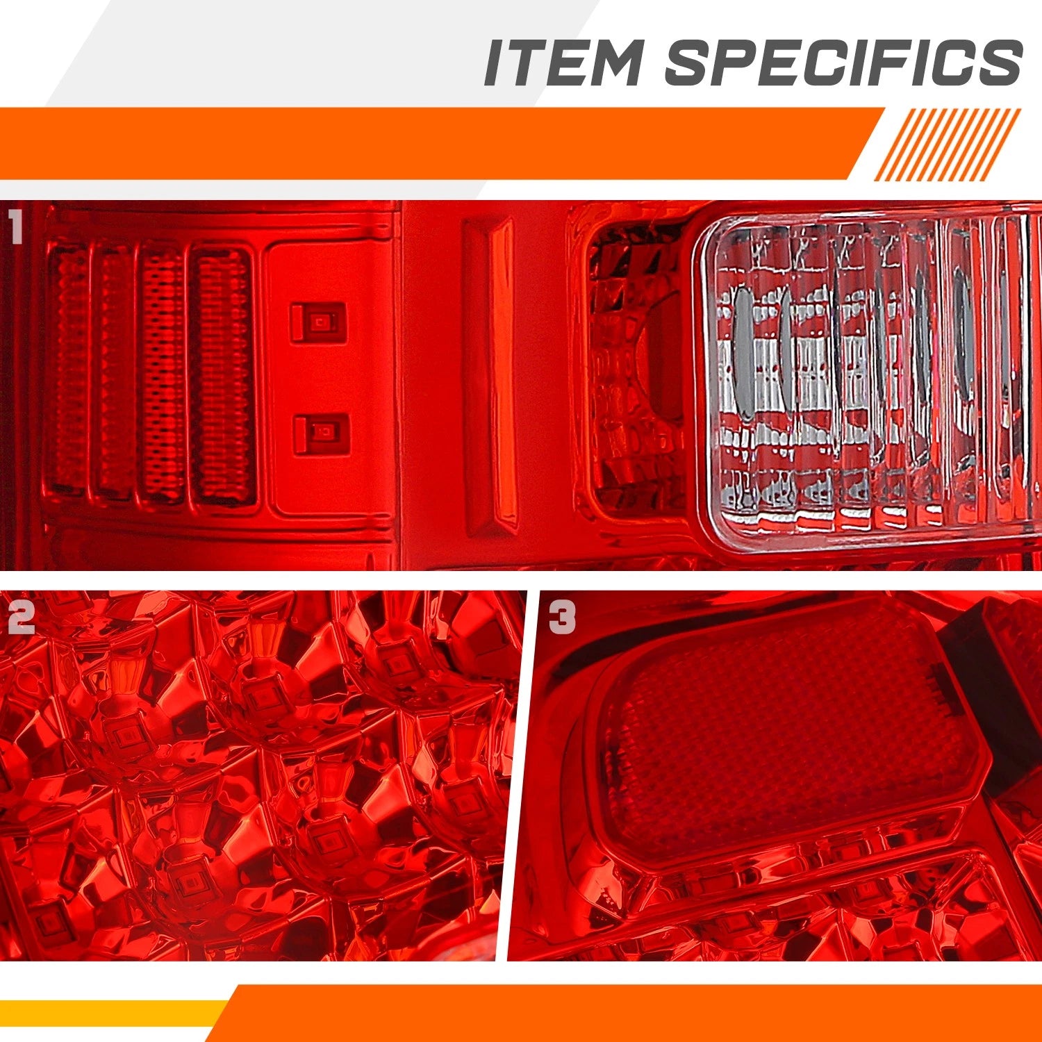 Pair Full LED Tail Lights for Toyota Tundra (2014–2021)