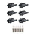 Denso 6 Ignition Coils & 6 Iridium Spark Plugs for Sierra 1500 (2014–2020)