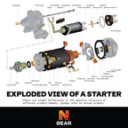 Starter for AIFO Engine & Marine 8060 8061 8065 (W/ 5.2, 5.5 Engines)