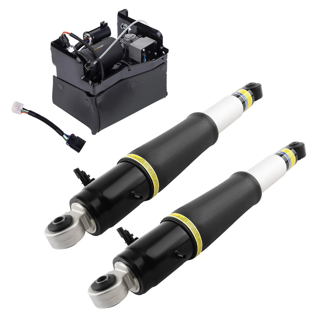 Air Suspension Shocks w/Compressor Pump Kit for Escalade, Suburban, Tahoe, Yukon (2002–2020)