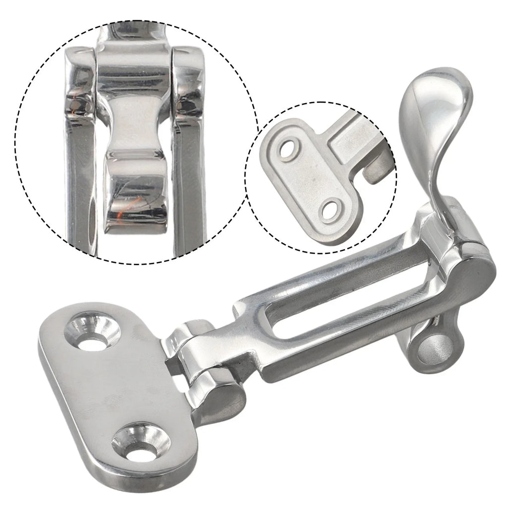 Boat Lock Hatch Deck Hinge with Adjustable Latch Fastener for Assured