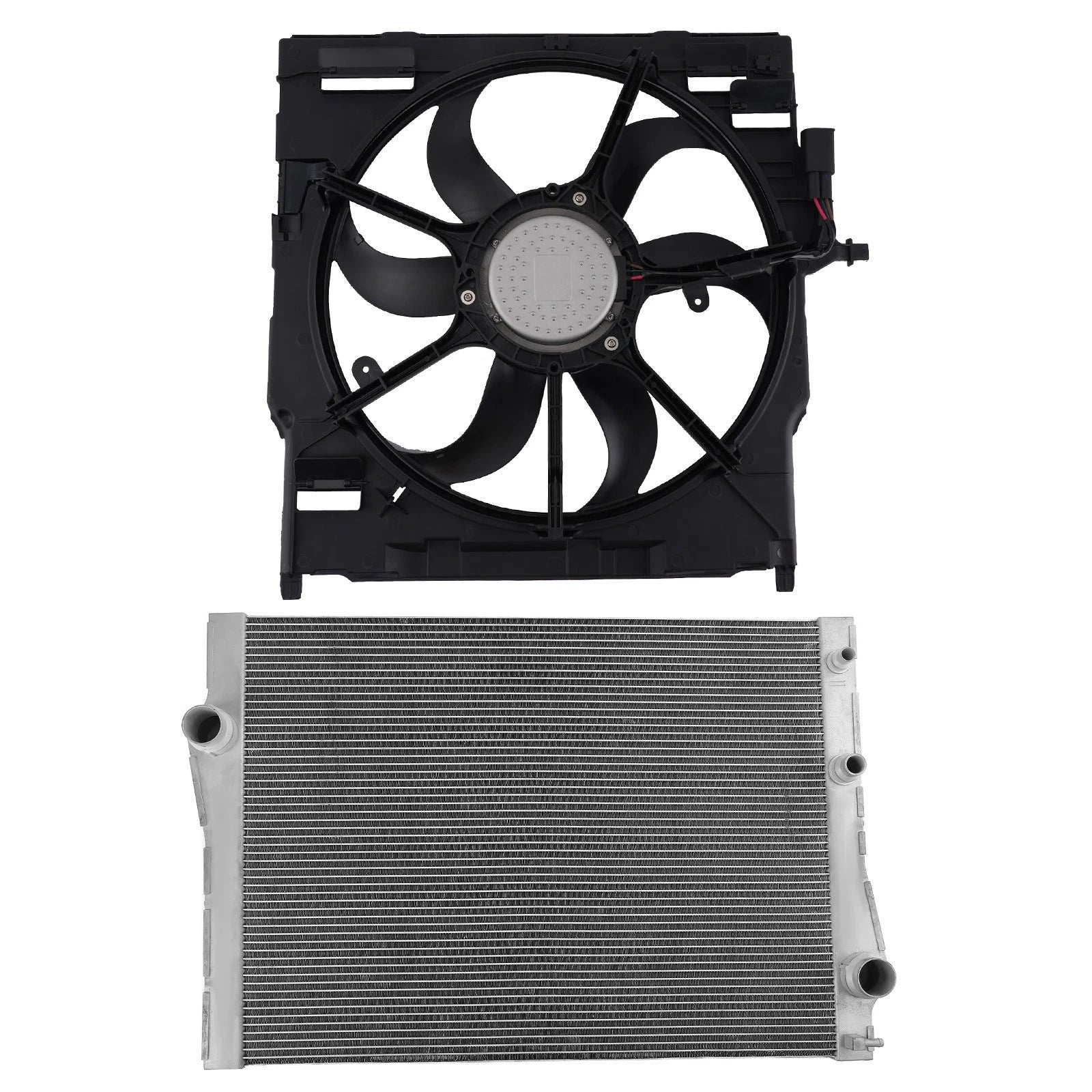 Radiator and Cooling Fan Assembly for BMW X5 E70 X6 E71 (2008–2014)