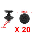 20Pcs 7L6868243 Black Plastic Rivets Clips for Audi 